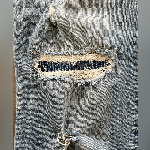 Pistola Distress Patched Jeans, Size: 28 - Picture 2 of 6